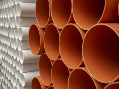 مواسير UPVC رمادي